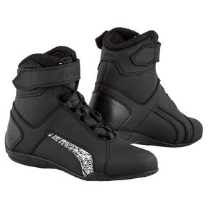 Damskie buty motocyklowe Kore Velcro 2.0 czarno-białe