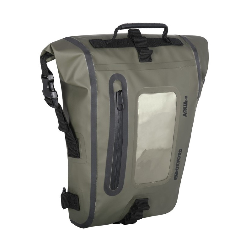 Tankbag na motocykl Oxford Aqua M8 czarny-khaki zielony