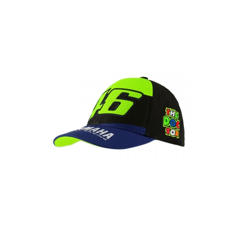 Czapka dziecięca Valentino Rossi VR46 YAMAHA niebiesko-czarno-żółta