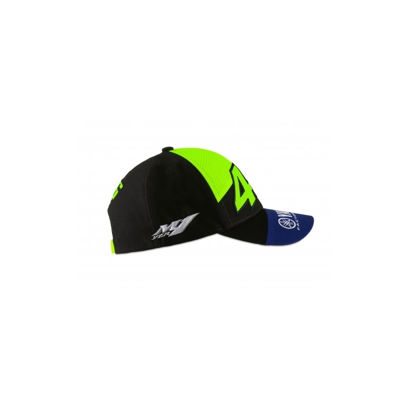 Czapka dziecięca Valentino Rossi VR46 YAMAHA niebiesko-czarno-żółta