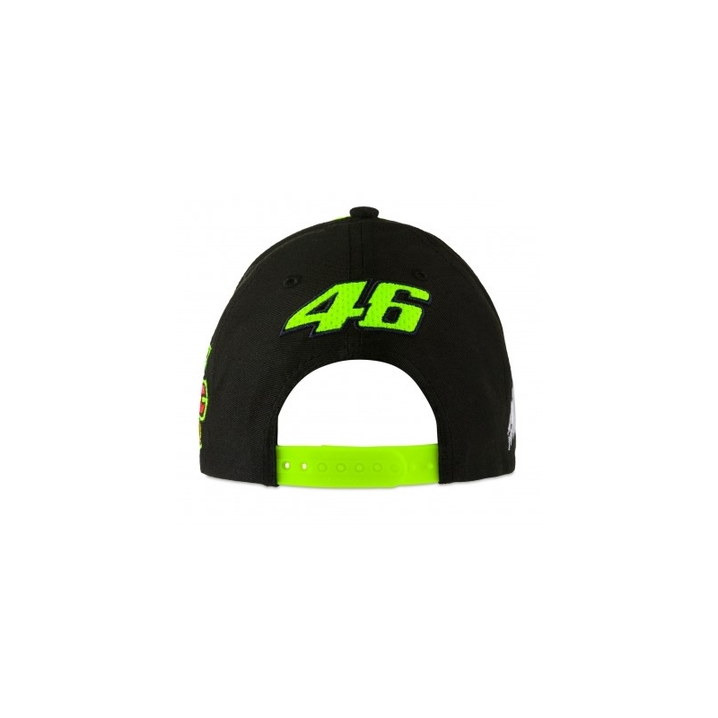 Czapka dziecięca Valentino Rossi VR46 YAMAHA niebiesko-czarno-żółta