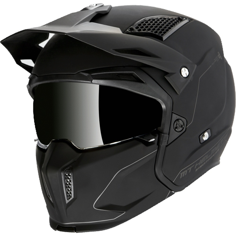 Kask motocyklowy MT Streetfighter SV Solid czarny matowy - II. jakość