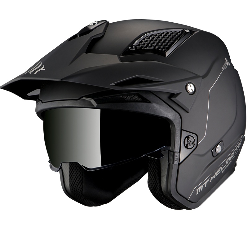 Kask motocyklowy MT Streetfighter SV Solid czarny matowy - II. jakość