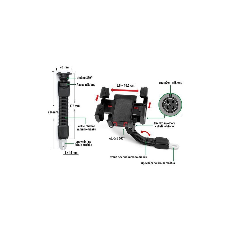 Uchwyt telefonu / GPS MOTO