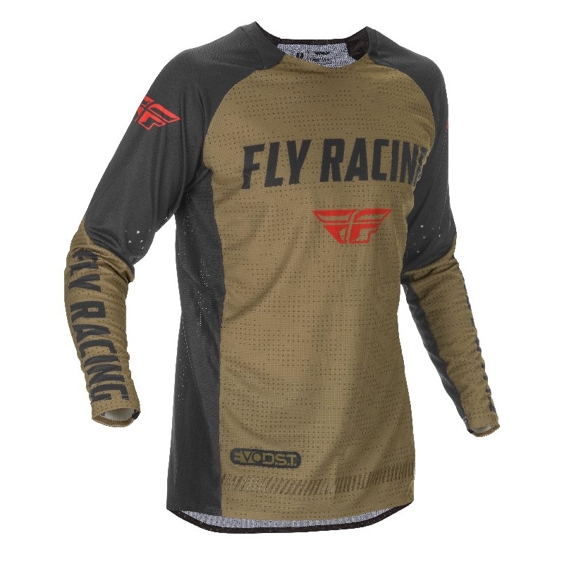 Motocrossowa koszulka FLY Racing Evolution 2021 zielono-czarno-czerwony wyprzedaż
