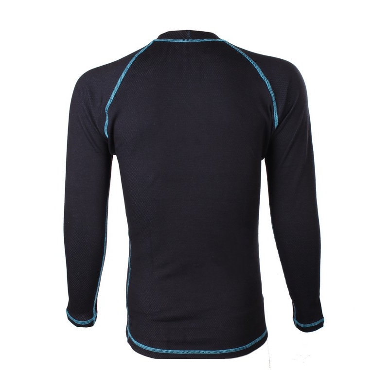 Koszulka termiczna RSA Heat czarno-niebieska z długim rękawem