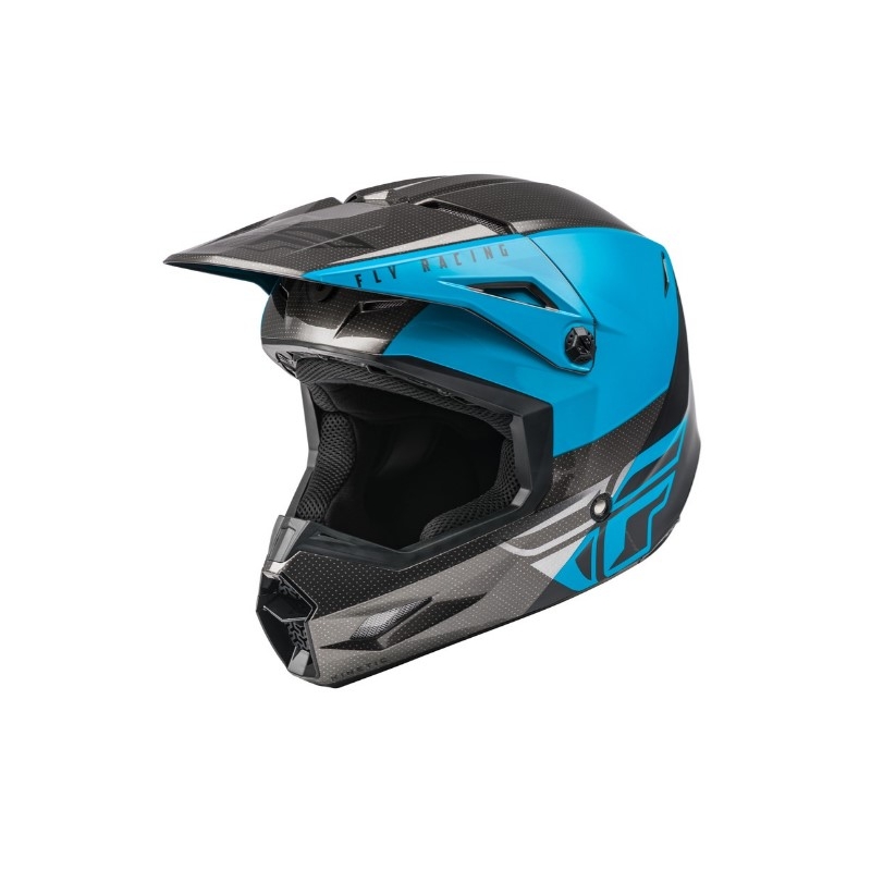 Kask motocrossowy FLY Racing Kinetic Straight blue-grey-black