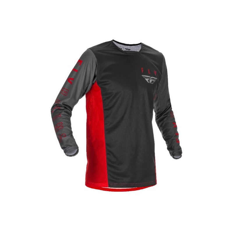 Koszulka motocrossowa FLY Racing Kinetic K121 2021 red-grey-black outlet. wyprzedaż