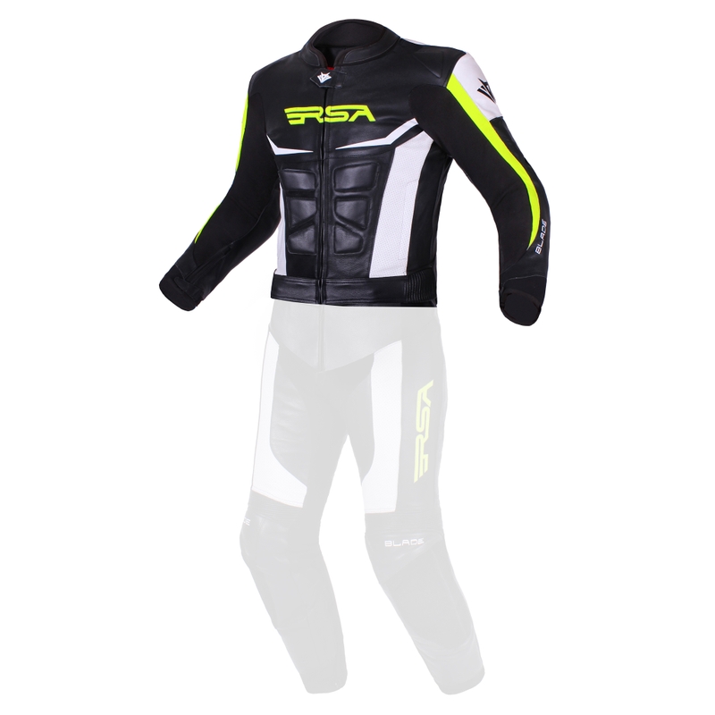 Kurtka męska RSA Blade black-white-fluo yellow outlet wyprzedaż