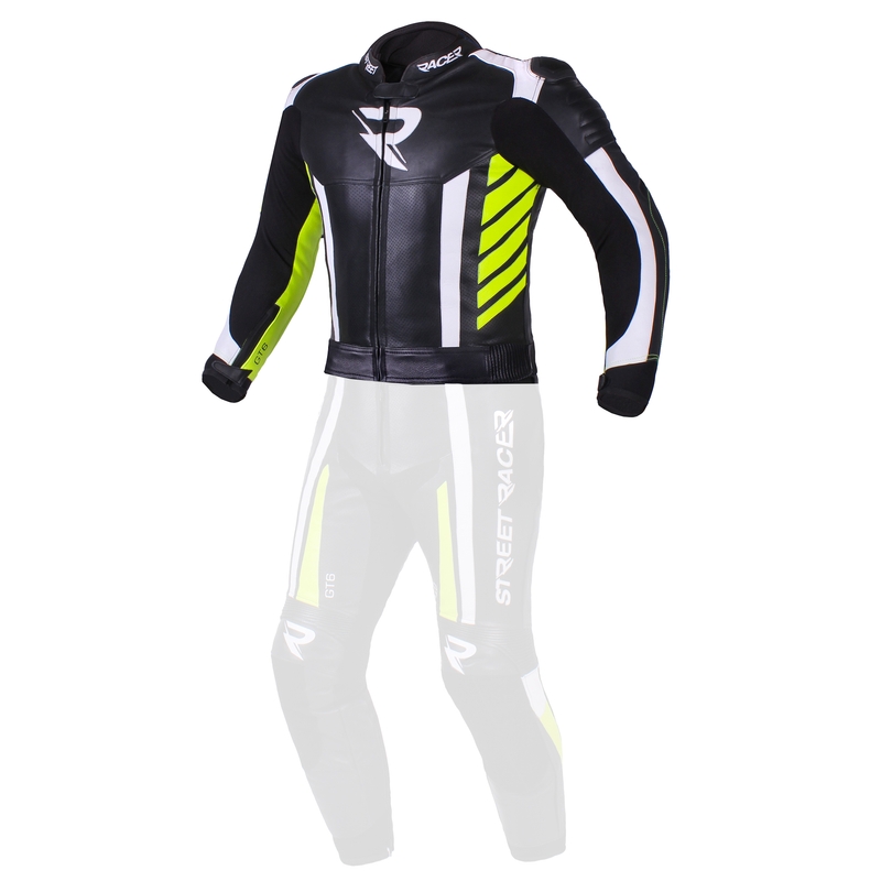 Kurtka męska Street Racer GT6 black-white-fluo yellow wyprzedaż
