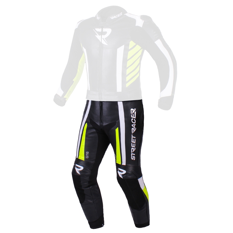 Męskie spodnie Street Racer GT6 black-white-fluo yellow wyprzedaż