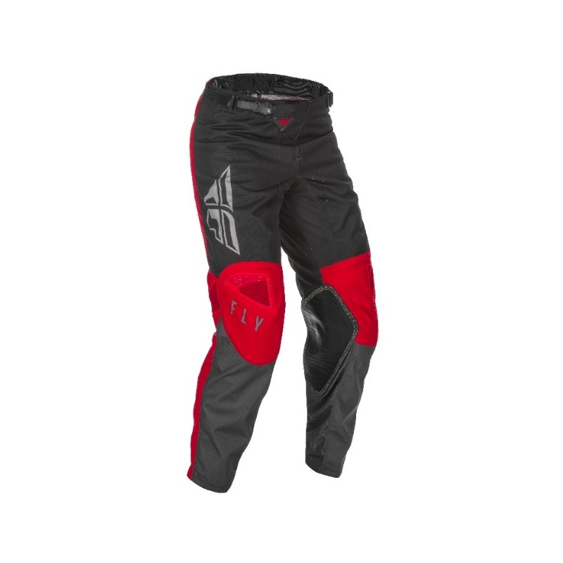 Motocrossowe spodnie FLY Racing Kinetic K121 2021 czerwono-szaro-czarne
