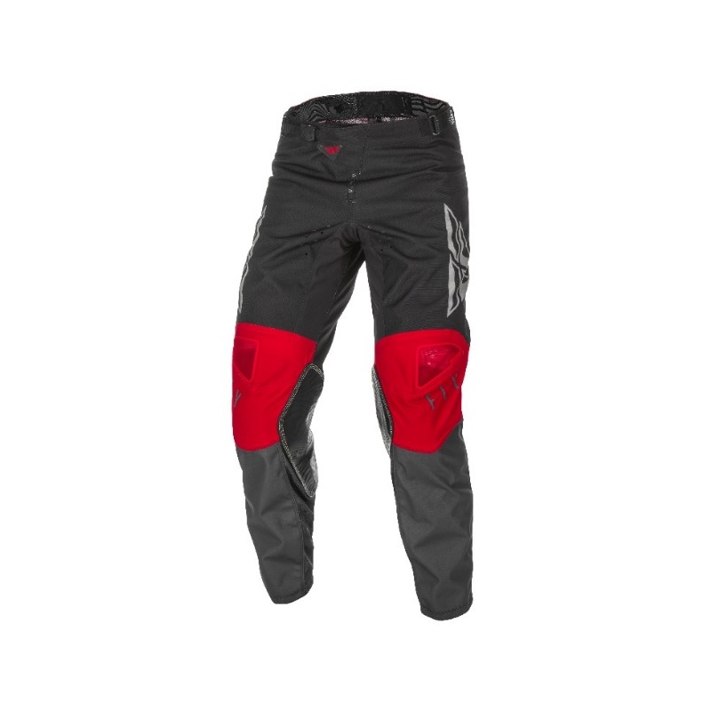 Motocrossowe spodnie FLY Racing Kinetic K121 2021 czerwono-szaro-czarne