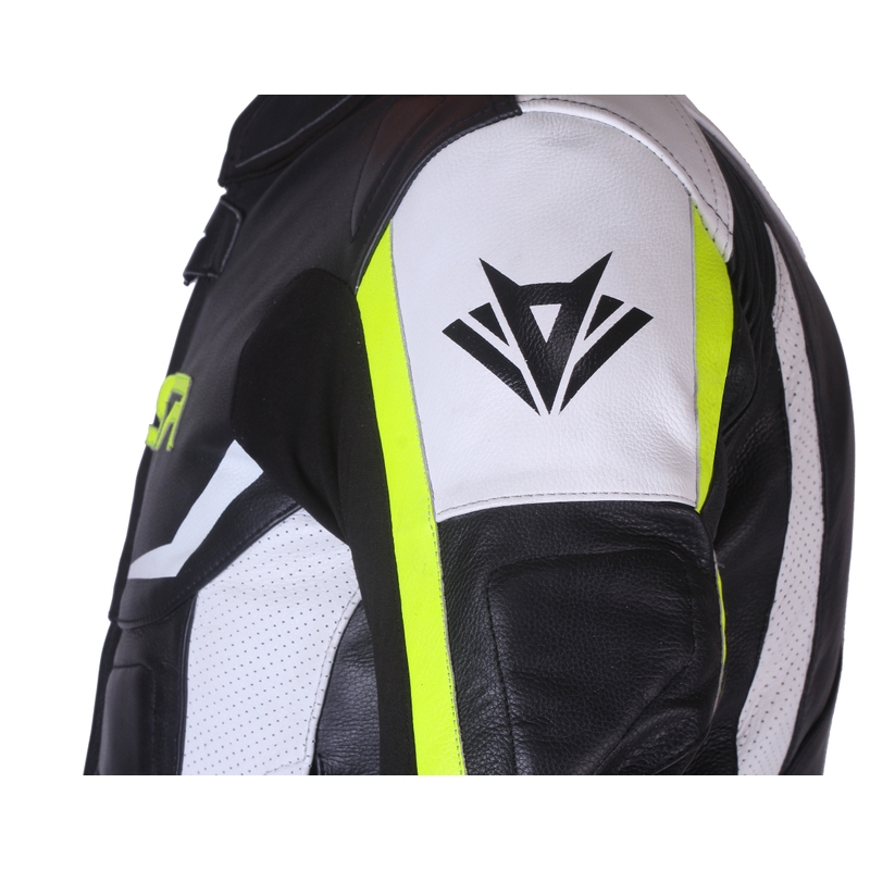 Kombinezon motocyklowy RSA Blade czarno-biało-fluo żółty wyprzedaż