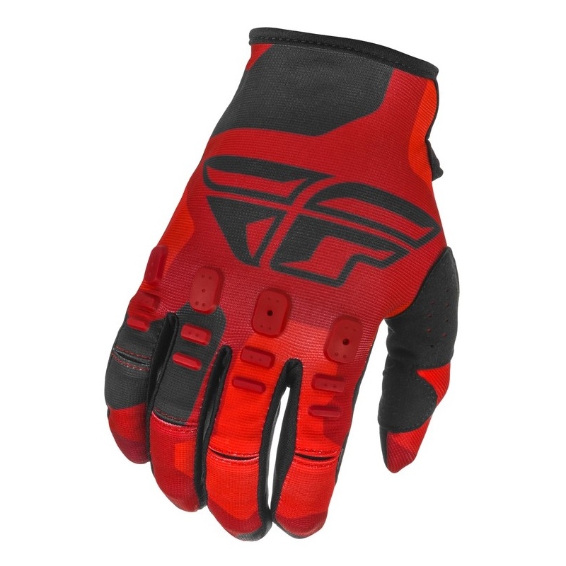 Motocrossowe rękawice FLY Racing Kinetic K221 czerwono-czarne