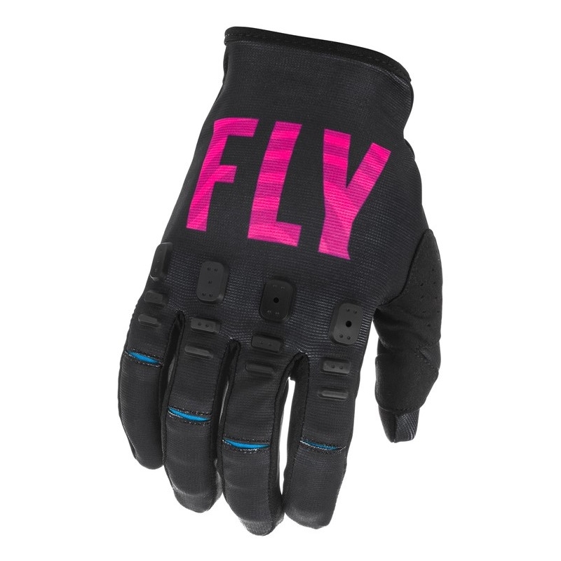 Motocrossowe rękawice FLY Racing Kinetic S.E. K221 czarno-różowo-niebieskie