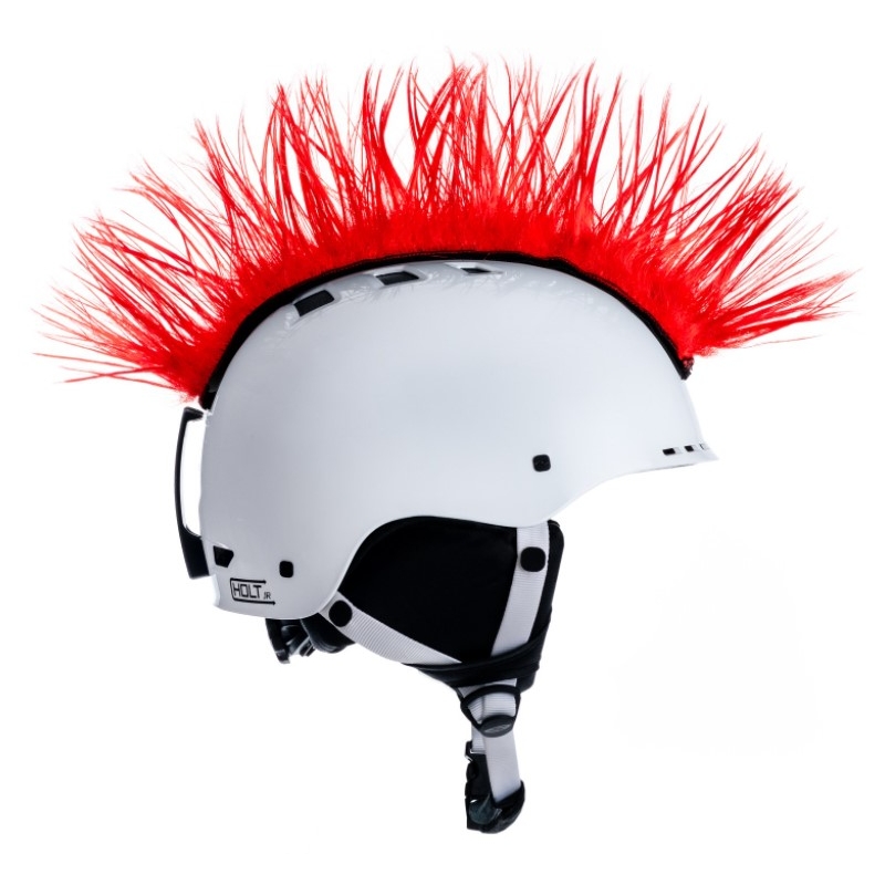 Kask Mohawk czapka czerwona