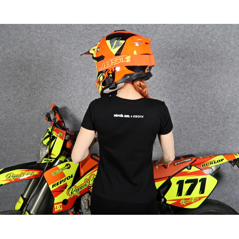 Damski T-shirt SUPERMOTO czarny