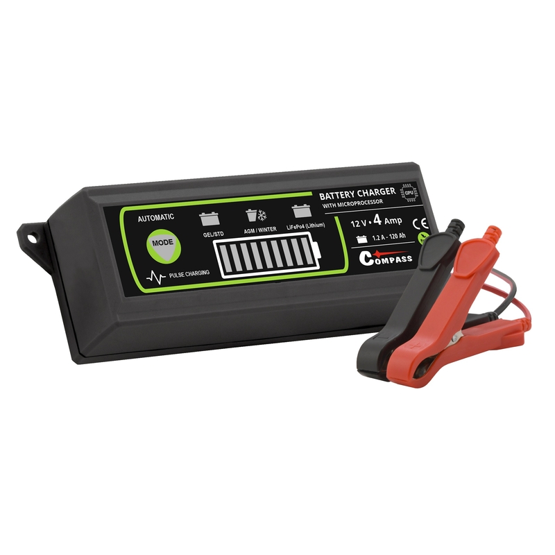 Ładowarka akumulatorów 12V 4Amp PB/GEL/AGM/LiFePO4