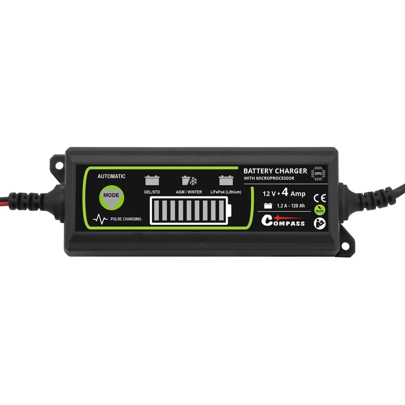 Ładowarka akumulatorów 12V 4Amp PB/GEL/AGM/LiFePO4