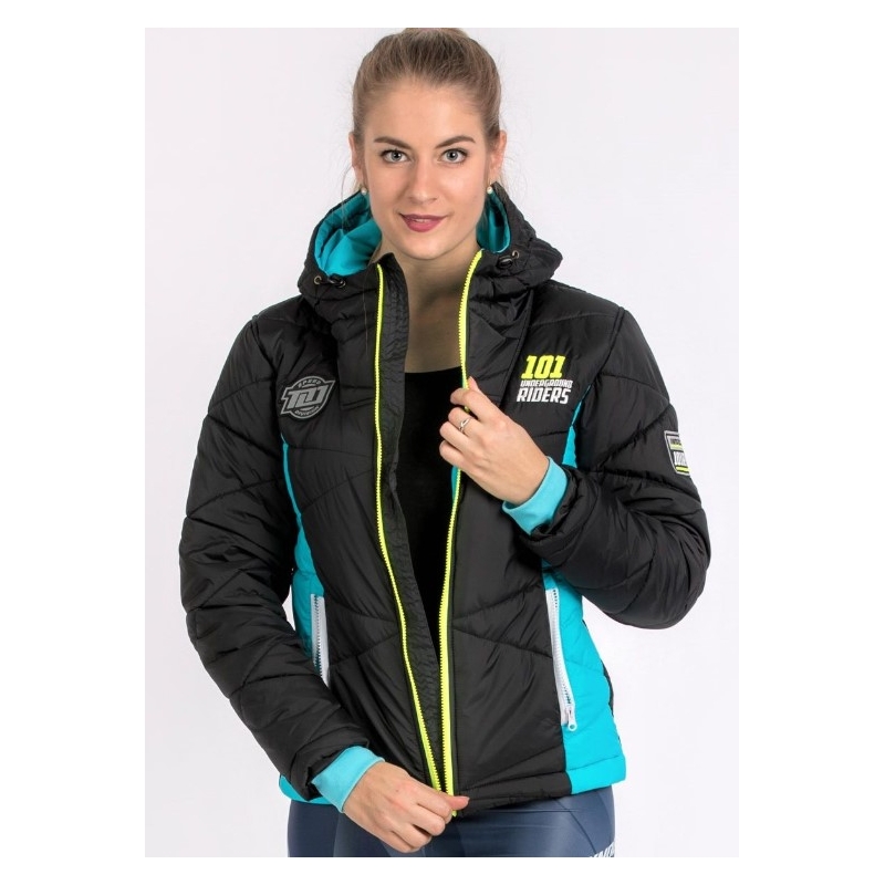 Damska kurtka 101 Riders Defrost Jacket black-blue-fluo yellow