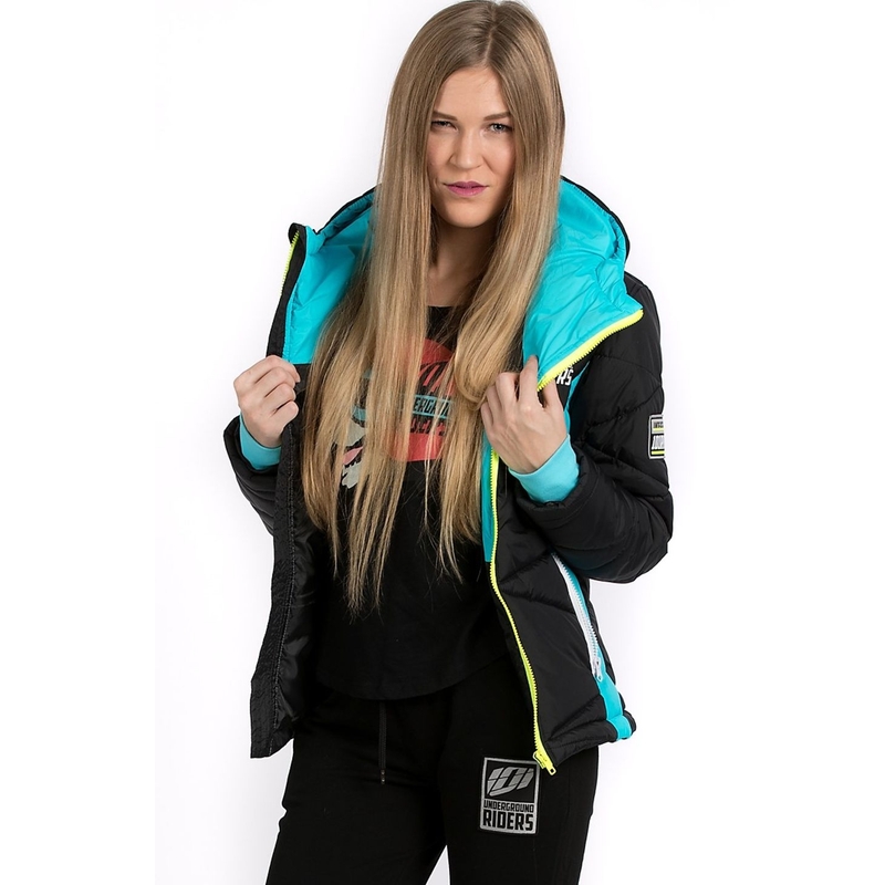Damska kurtka 101 Riders Defrost Jacket black-blue-fluo yellow