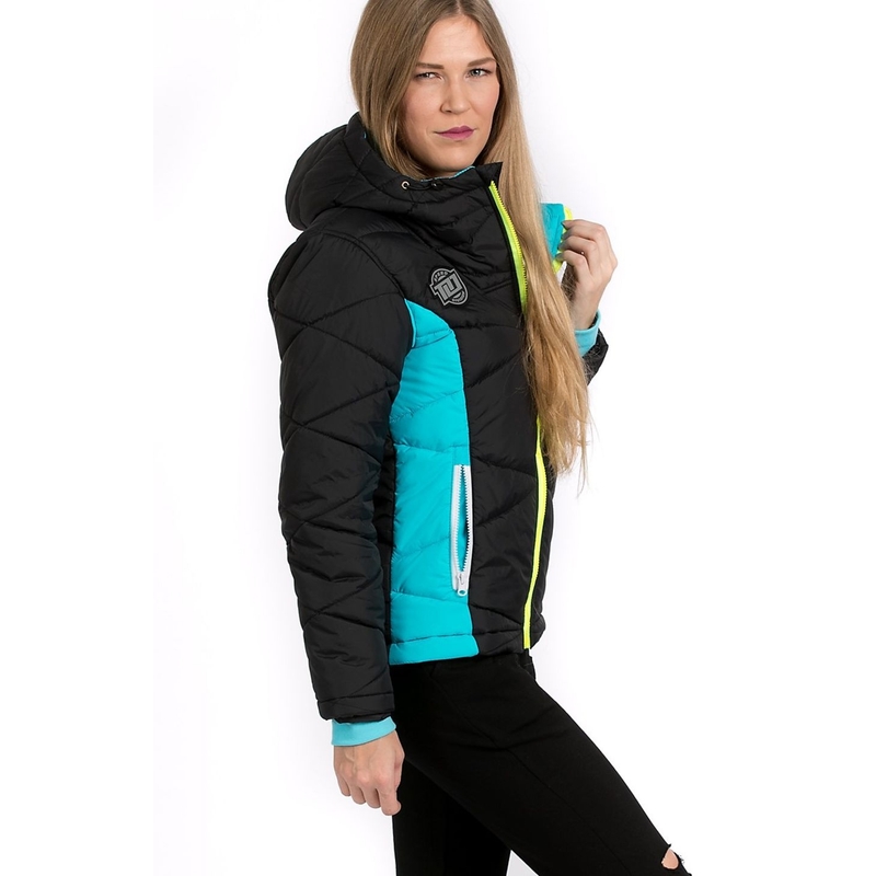 Damska kurtka 101 Riders Defrost Jacket black-blue-fluo yellow