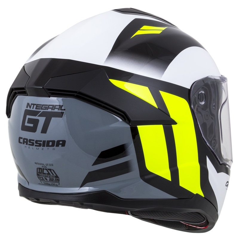 Kask integralny Cassida Integral GT 2.0 Ikon black-white-grey-fluo yellow