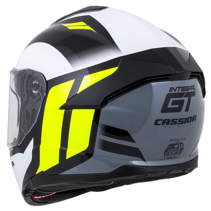 Kask integralny Cassida Integral GT 2.0 Ikon black-white-grey-fluo yellow
