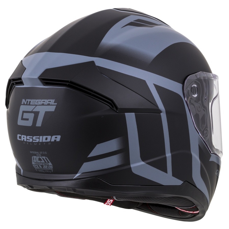 Kask integralny Cassida Integral GT 2.0 Ikon black-grey wyprzedaż