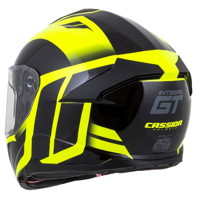 Kask integralny Cassida Integral GT 2.0 Ikon black-fluo yellow