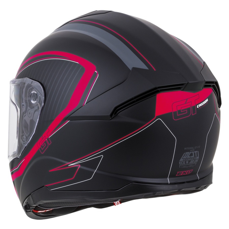 Kask integralny Cassida Integral GT 2.0 Reptyl black-grey-fluo red.