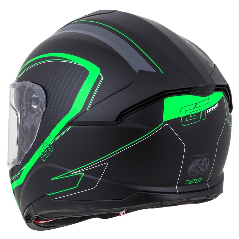 Kask integralny Cassida Integral GT 2.0 Reptyl czarny-szary-zielony