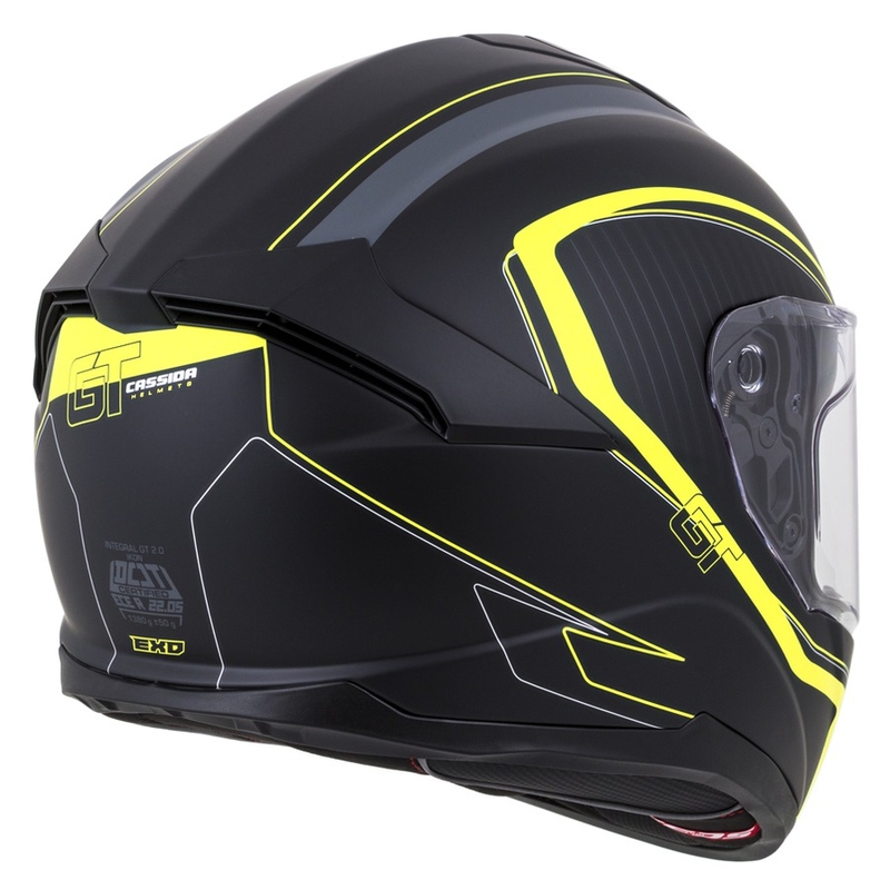 Kask integralny Cassida Integral GT 2.0 Reptyl black-grey-fluo yellow