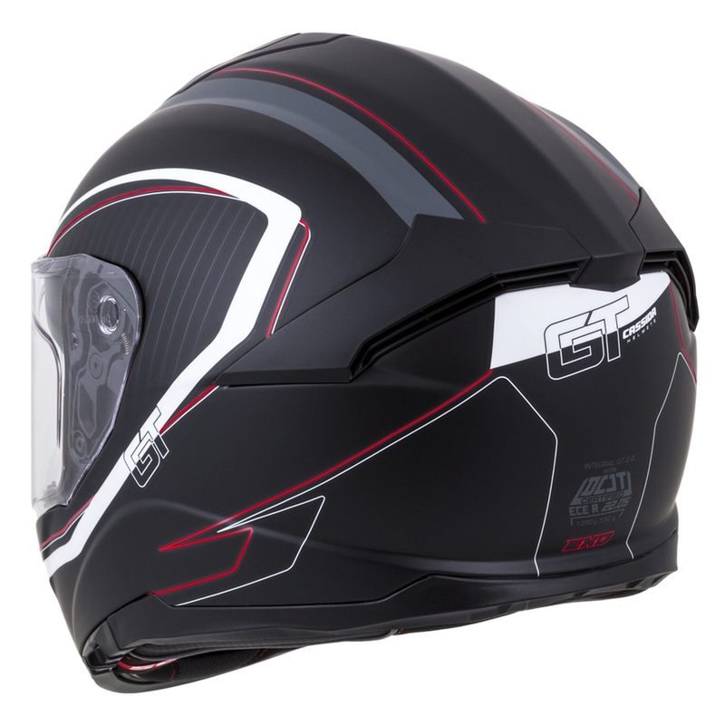 Kask integralny Cassida Integral GT 2.0 Reptyl black-grey-white-red.