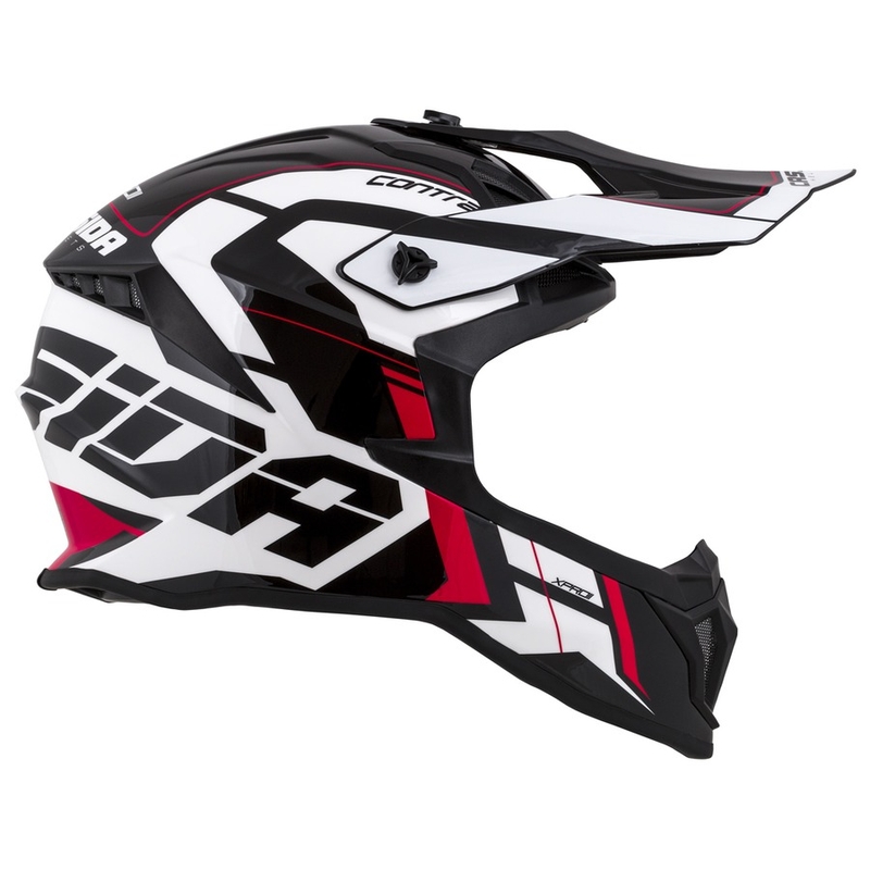 Kask motocrossowy Cassida Cross Pro II Contra white-red-black