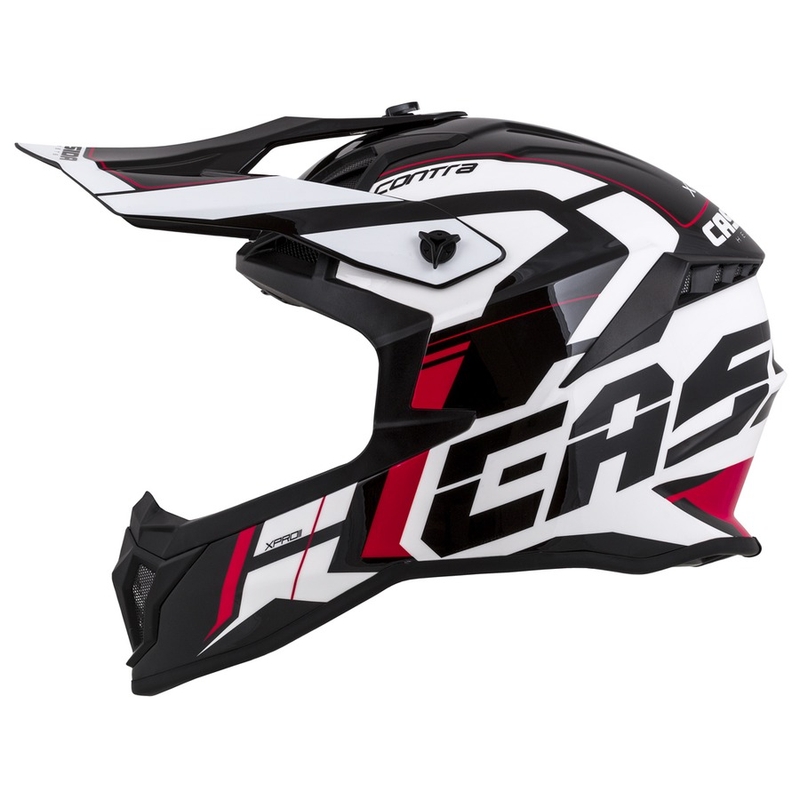 Kask motocrossowy Cassida Cross Pro II Contra white-red-black