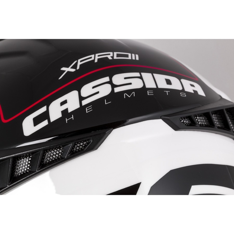 Kask motocrossowy Cassida Cross Pro II Contra white-red-black