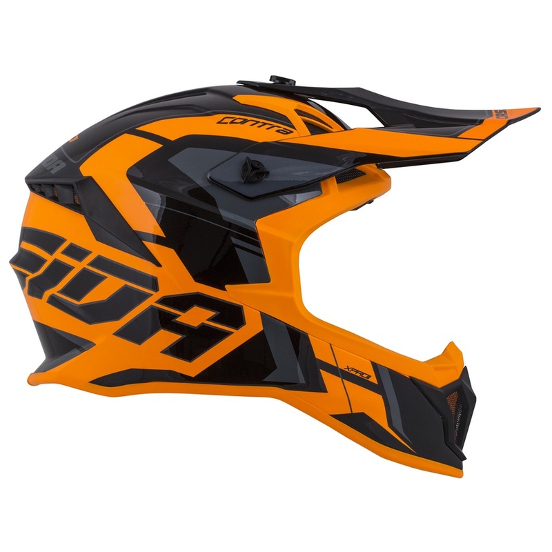 Kask motocrossowy Cassida Cross Pro II Contra pomarańczowo-czarno-szary