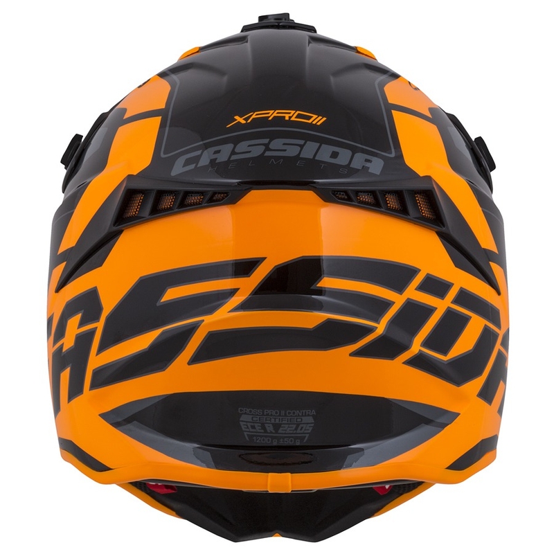 Kask motocrossowy Cassida Cross Pro II Contra pomarańczowo-czarno-szary