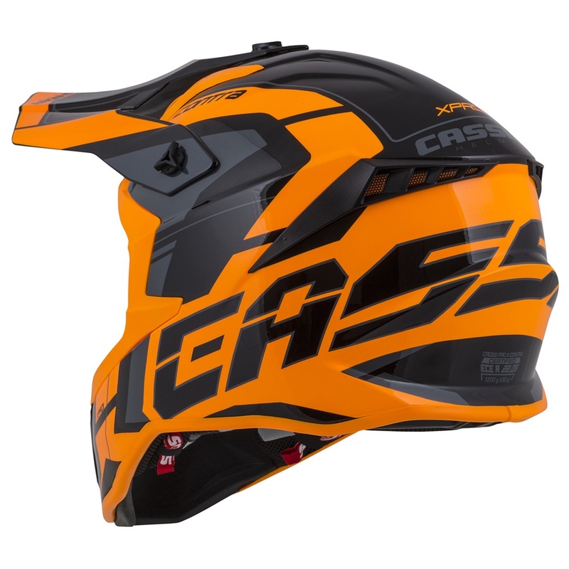Kask motocrossowy Cassida Cross Pro II Contra pomarańczowo-czarno-szary