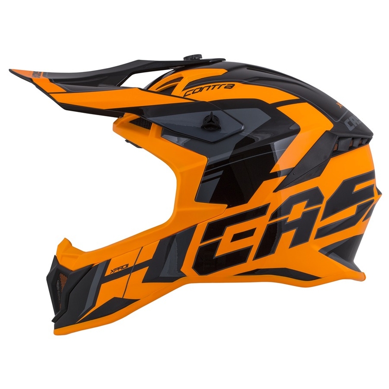 Kask motocrossowy Cassida Cross Pro II Contra pomarańczowo-czarno-szary