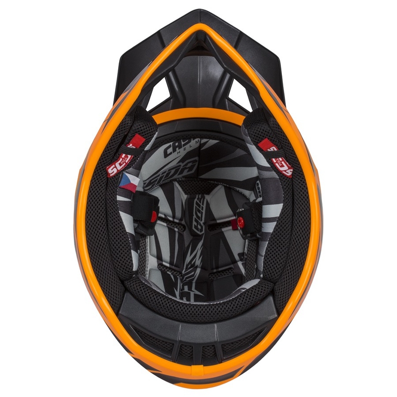 Kask motocrossowy Cassida Cross Pro II Contra pomarańczowo-czarno-szary