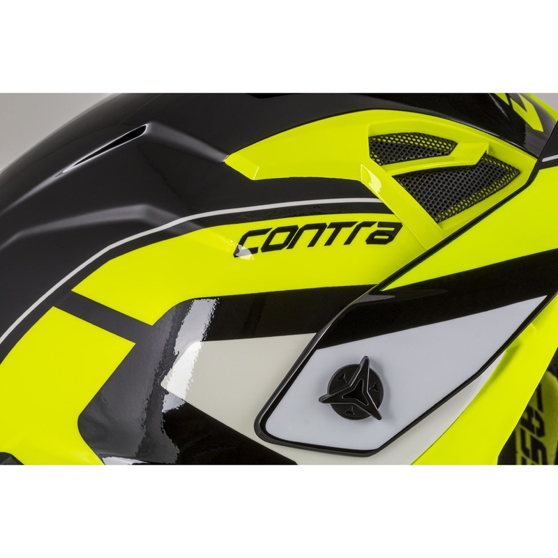 Kask motocrossowy Cassida Cross Pro II Contra fluo yellow-grey-black