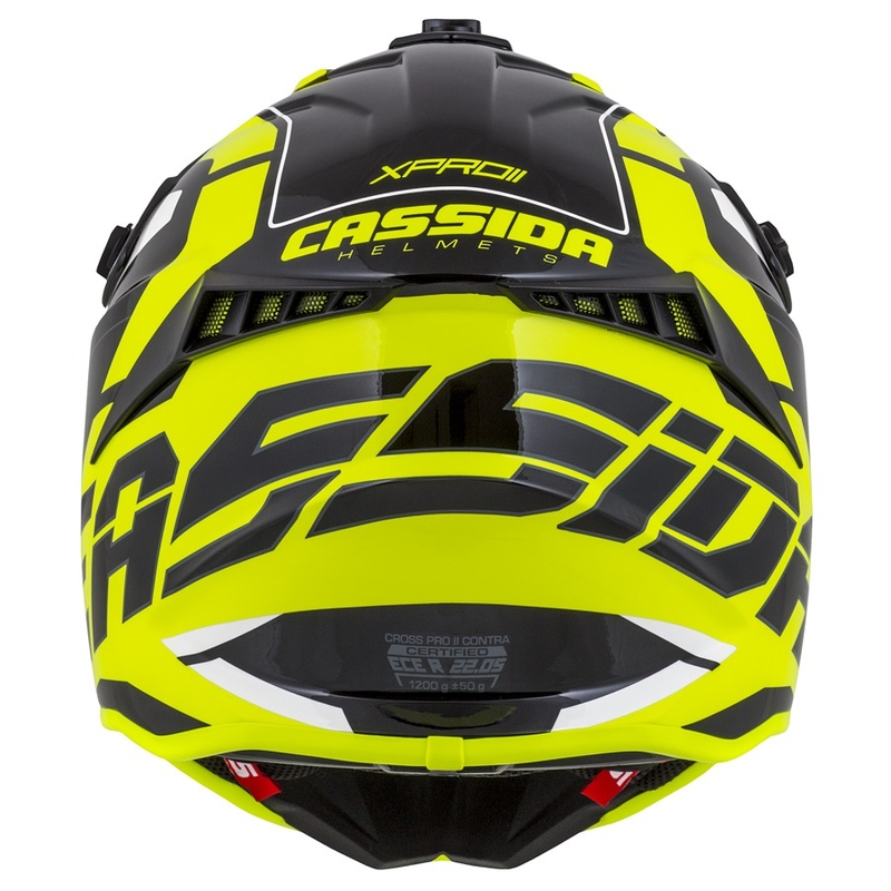 Kask motocrossowy Cassida Cross Pro II Contra fluo yellow-grey-black