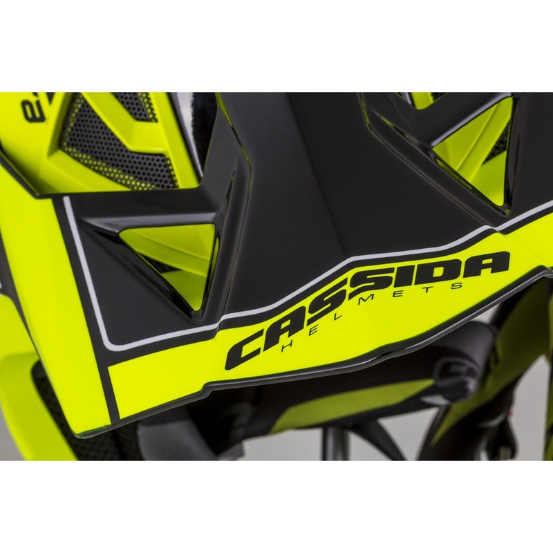 Kask motocrossowy Cassida Cross Pro II Contra fluo yellow-grey-black