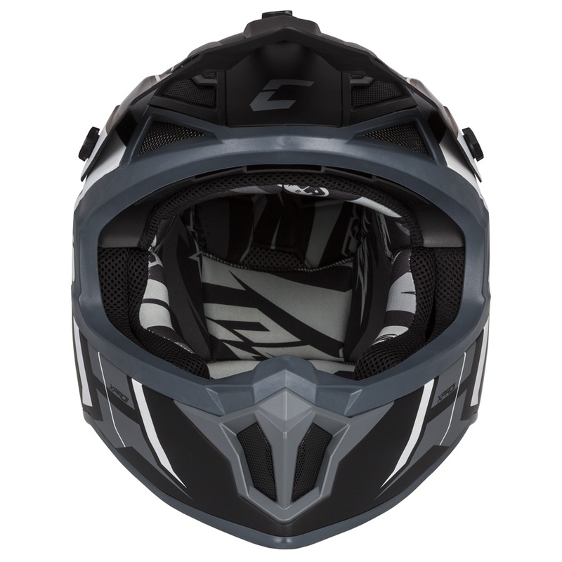 Kask motocrossowy Cassida Cross Pro II Contra black-grey-white
