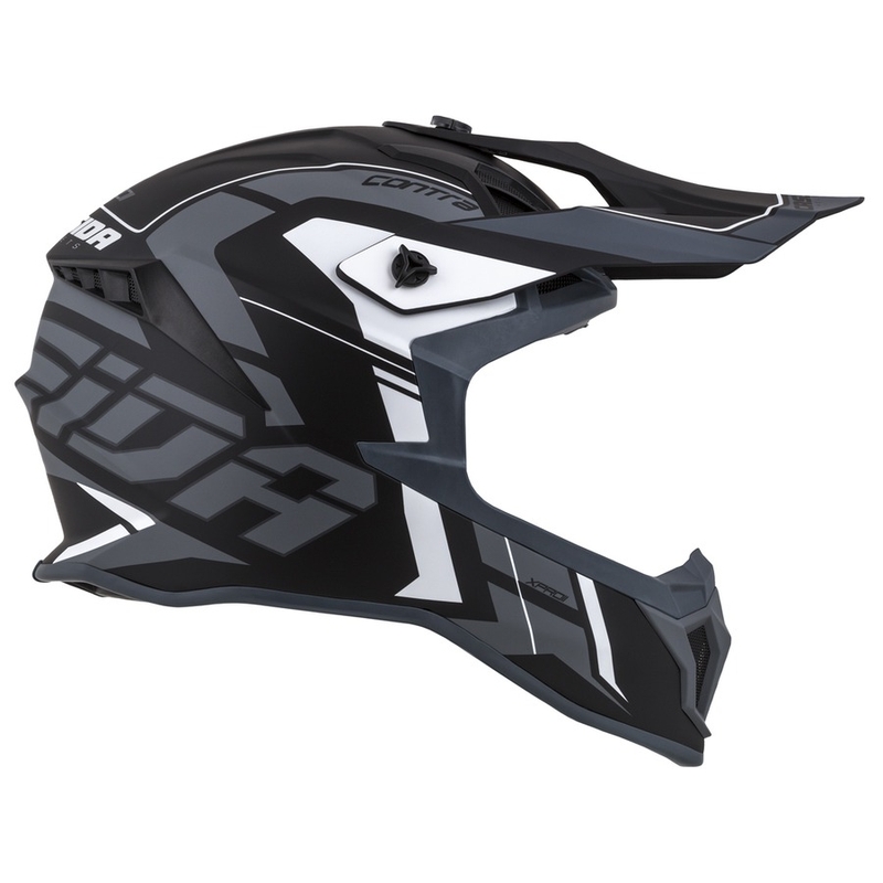 Kask motocrossowy Cassida Cross Pro II Contra black-grey-white