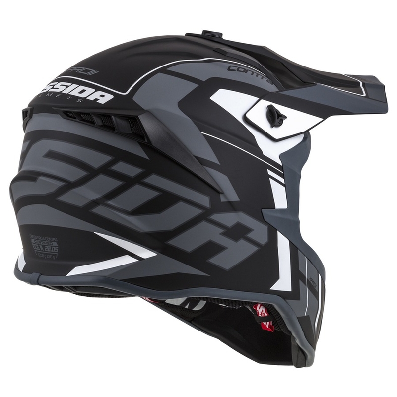 Kask motocrossowy Cassida Cross Pro II Contra black-grey-white