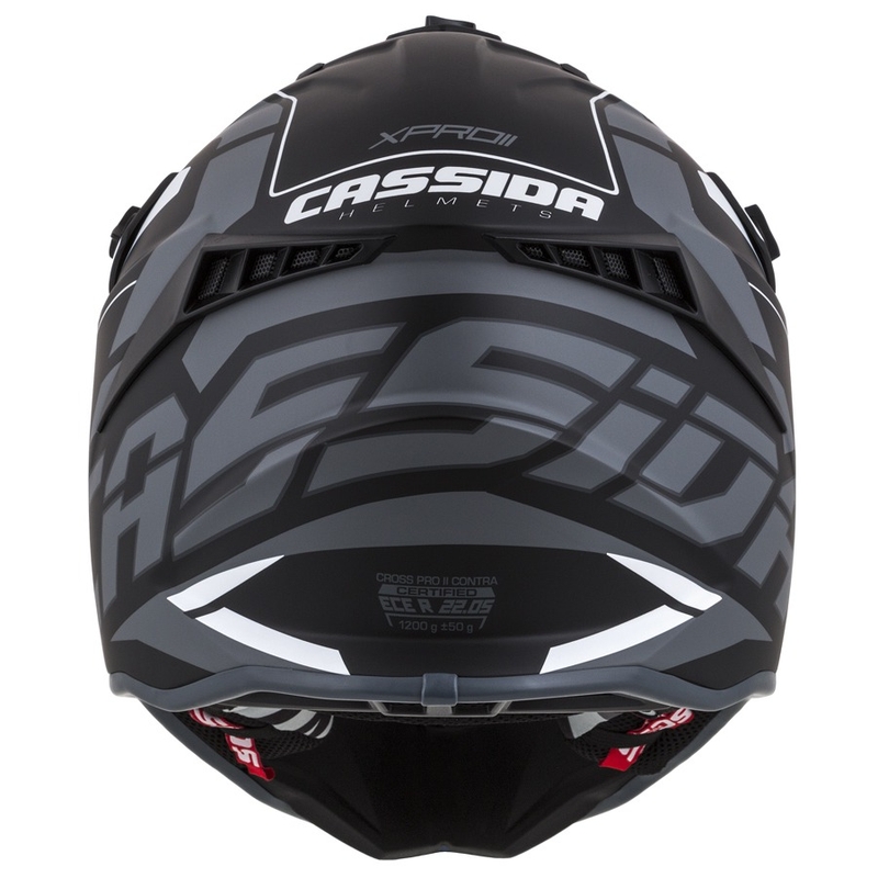 Kask motocrossowy Cassida Cross Pro II Contra black-grey-white